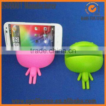 2014 Creative mouth design anti-slip silicone cell mobile phone holder funny cell phone holder for desk