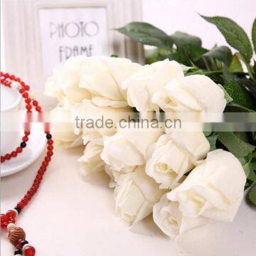45cm Artificial Satin Rose Flower photo-3
