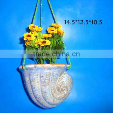 wall hanging ceramic flower pot