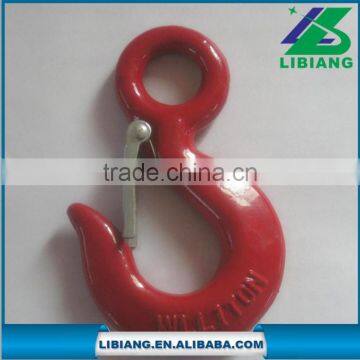 large crane hook with latch
