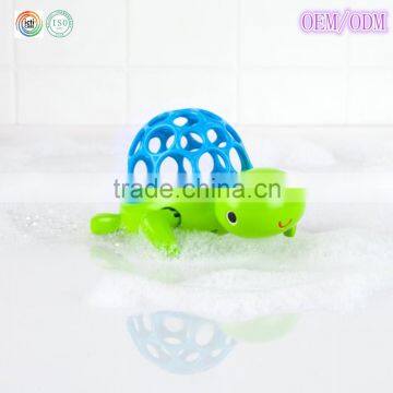 ICTI New Hot Plastic Baby Bath Toys Swimming Toys Floating Turtle Bath Toys