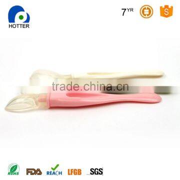 Hot Sell Baby Products Various Color Lovely Design Flexible Silicone Baby Training Spoon photo-4