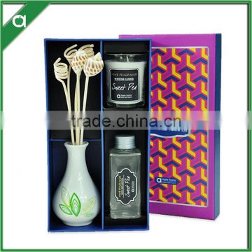 Home Decoration Aroma Diffuder /Candle Gift Set, Ceramic Scented Fragrance