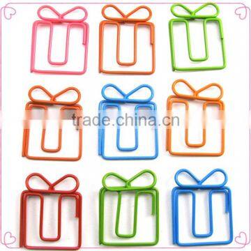 Facoty Supply Christmas Gift Box Shape Metal Paper Clips photo-5