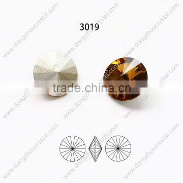 Available many sizes! point back smoked topaz crystal fancy rhinestone loose beads for jewelry making wholesale