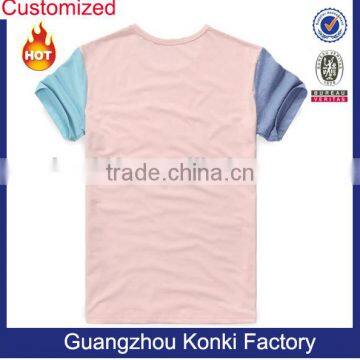 2015 Hot Selling Cotton Hit Colors T Shirt Wholesale China photo-2