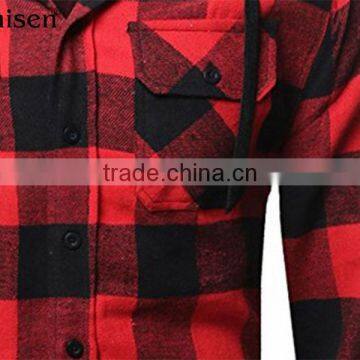 Chinese Oem Factory Bulk Fleece Men Plaids Jacket Plaids Outwear photo-3