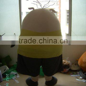 Advertising Adult Wearing Polyfoam Cute Cartoon Yellow Gentleman Flat Pig Mascot Costume photo-3