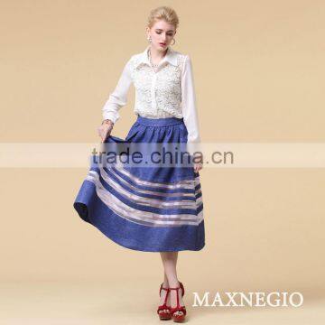 Italy designs latest chiffon long skirt for summer