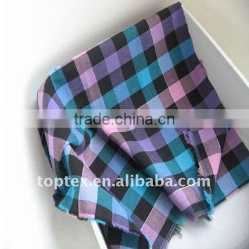 100% cotton yarn dyed shirting fabric