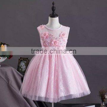 New Arrival Girls Sexy Night Dress Photos Baby Girls Party Wear Dress Pink Cotton Puffy Girls Dress Child Clothes photo-6