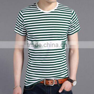 zm40289b korean style simple design comfortable men's summer casual stripe shirt