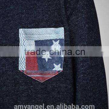 Hip Hop Fashion Design 100% Cotton Wholesale Custom Crew Neck Sweatshirt photo-2