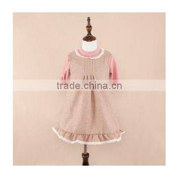 New Stylish Elegant Children Girl Ruffles Kid Clothes White Lace Dress photo-3