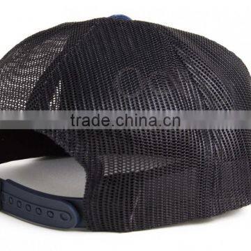 Custom Corduroy Blank Cap Navy Corduroy Flat Brim Snapback Trucker Cap photo-3