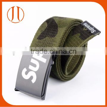 2016 Wholesale fashion camouflage printed hip-hop graffiti leisure webbing belts