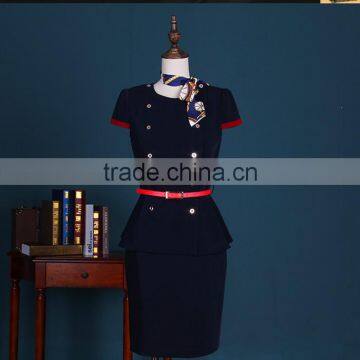 Wholesalse Made in China Suits for Sexy Airline Stewardess Uniform photo-4