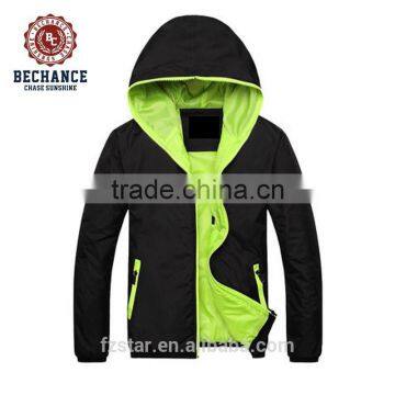 Hot Sale Korean Boy Spring Fall Hooded Nylon Jacket