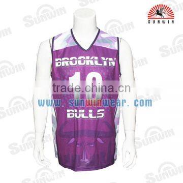 Cool Design Sublimated Mesh Short Sleeve Dri Fit Basketball Jersey Factory OEM photo-3