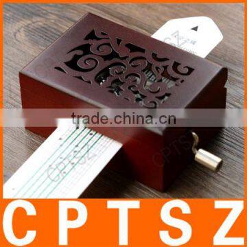 15 Sound Hand Paper Tape And Music Box Retro Wood/Wooden Music Box/Engraved Music Box photo-2
