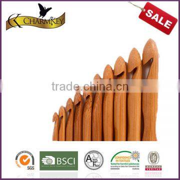 Charmkey Natural Bamboo Crochet Hook Set 12pcs Set With Different Sizes to Crochet Bags photo-3