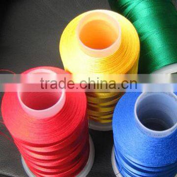 2014 cheap hot sale high tenacity machine embroider polyester sewing thread