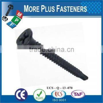 Made in Taiwan Stainless Steel Black Phosphate Yellow Zinc Plated Countersunk Phillips Bulge Head Self Drilling Screw photo-2