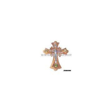 Olive wood Jerusalem Cross/Crucifix with Samples