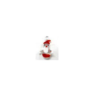 handmade Santa Claus glass charms wholesale from China beads factory