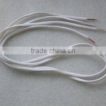 round shoelace with printed tips