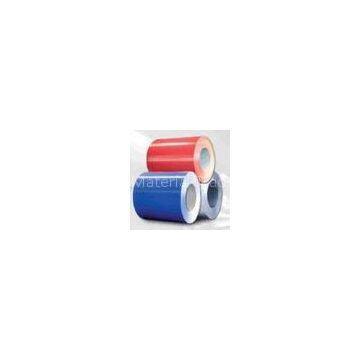 750mm - 1250mm Z60 to Z27 Zinc coating Red / Blue Prepainted Color Steel Coils / Coil