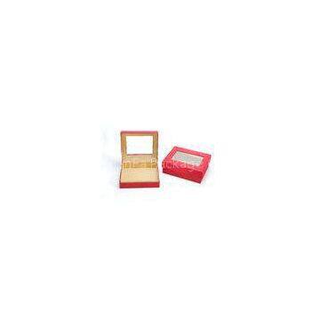 FSC Decorative Custom Red Kraft Gift Boxes With Lids 128Gsm C2S