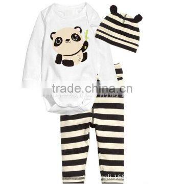 3 pcs romper set with hat long sleeve winter rompers baby