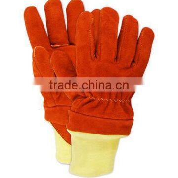 2017 Best Selling Fire Fighter Leather Work Gloves