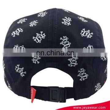 Wholesale Black 5 Panel Hip Hop Snapback All Kinds of Hat and Cap Printed Cap photo-4