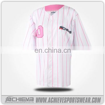 Baseball Jersey with Custom Logo Printing Baseball Jerseys made in Achieve