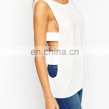2016 Latest Women Sexy White Tank Top photo-3