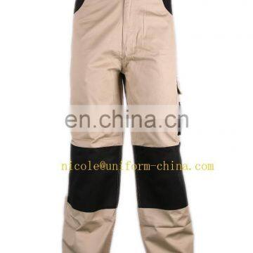 hot sale khaki black 100% cotton mens heavy work cargo pants with a lot of pockets