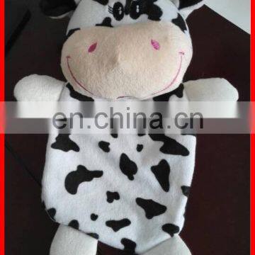 Plush animal hot water bag wholesale plush cow hot water bag cover