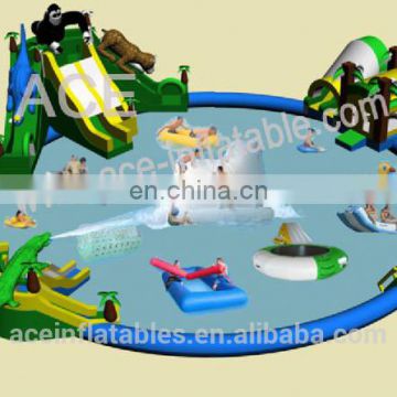 commercial cheap giant aquapark inflatable floating water park