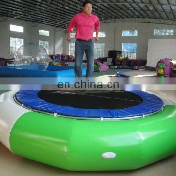 hot sale air-tight inflatable water trampoline with metal ring