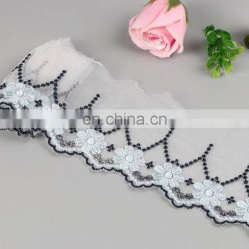 2018 New Design Colorful Embroidery Mesh Lace Tirmming photo-5