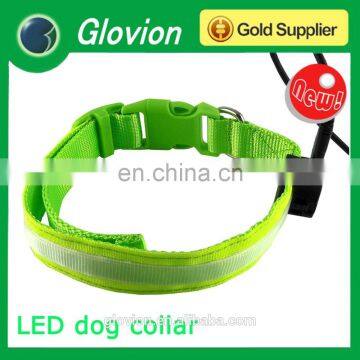 Durabl dog collar for training and hunting waterproof led dog collar USB rechargeable flashing collar