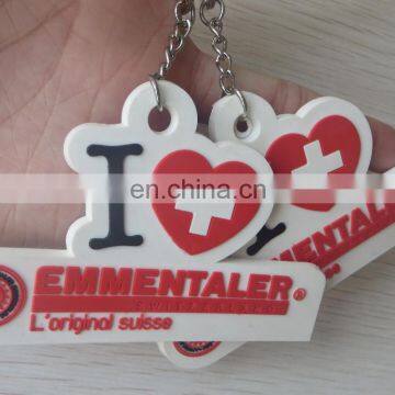 Heart Shape Custom 3d Embossed Pvc Key Chain photo-6