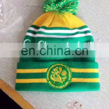 Hipster Beanie White Knit Hat Fabric Beanie Knit Hat photo-3