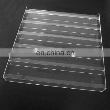 Professional supply clear acrylic wall shelf for 90 nail polish