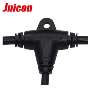 Jnicon Best Hot Selling Female Male 2 Pin 3 Pin 4 Pin Waterproof T Connector