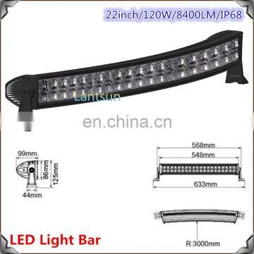Factory direct supply 120W dual row high quality 22inch offroad led light bar