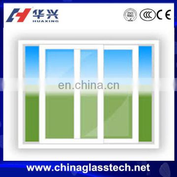 Size customized CE&CCC Heat Resistant Soundproof UPVC& PVC Sliding Tinted Glass Window