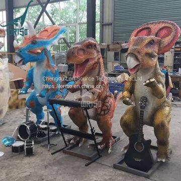 LORISO2006 Animatronic dinosaur band for music festival